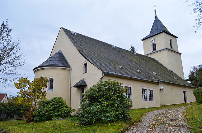 Dorfkirche in Sachsenburg/Frankenberg (Quelle: Sagensammlung Band 2, J. Schneider)